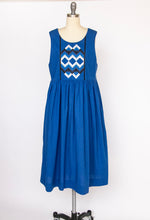 Load image into Gallery viewer, 1970s Jumper Dress Cotton Quilted S/M