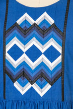 Load image into Gallery viewer, 1970s Jumper Dress Cotton Quilted S/M