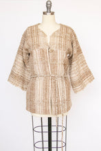 Load image into Gallery viewer, 1970s Wool Jacket Hand Woven Cardigan S