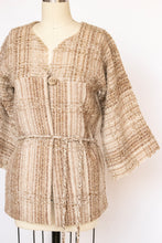 Load image into Gallery viewer, 1970s Wool Jacket Hand Woven Cardigan S
