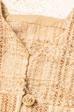 Load image into Gallery viewer, 1970s Wool Jacket Hand Woven Cardigan S