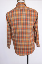 Load image into Gallery viewer, 1970s Men&#39;s Shirt Plaid Button Up Dee Dee M