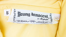 Load image into Gallery viewer, 1970s Dress Young Innocent Yellow Smocked XS