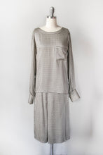 Load image into Gallery viewer, 1980s Chanel Silk Ensemble Blouse Skirt Set XS