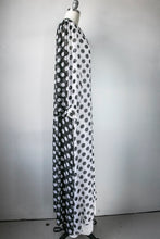 Load image into Gallery viewer, 1970s Estévez Eva Gabor Dress Chiffon Two Tone Gown S/M