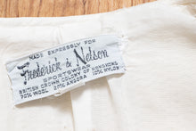 Load image into Gallery viewer, 1950s Sweater Wool Knit Cardigan Cream Beaded S