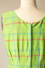 Load image into Gallery viewer, 1960s Mini Dress Cotton Plaid S