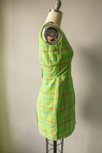 Load image into Gallery viewer, 1960s Mini Dress Cotton Plaid S