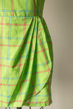 Load image into Gallery viewer, 1960s Mini Dress Cotton Plaid S