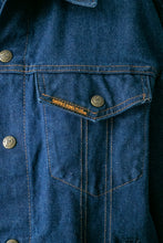 Load image into Gallery viewer, 1980s Denim Jacket Saddle King Blue Jean M 38&quot;
