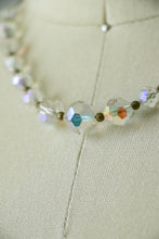 Load image into Gallery viewer, 1940s Necklace Crystal Beads Chocker Chain