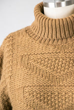 Load image into Gallery viewer, 1970s Sweater Wool Knit Turtleneck M