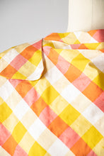 Load image into Gallery viewer, 1960s Dress Autumnal Raw Silk Plaid S