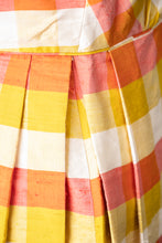 Load image into Gallery viewer, 1960s Dress Autumnal Raw Silk Plaid S