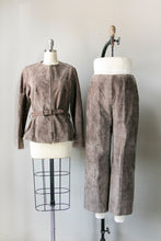Load image into Gallery viewer, 1980s Anne Klein Suede Ensemble Pants Jacket S