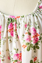 Load image into Gallery viewer, 1970s Nightgown Slip Dress Floral Maxi S/M