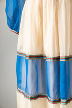 Load image into Gallery viewer, 1960s Dress Silk Chiffon Maxi Gown M