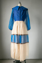 Load image into Gallery viewer, 1960s Dress Silk Chiffon Maxi Gown M