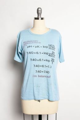 1970s T-Shirt Chemistry Blue Tee M
