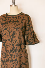 Load image into Gallery viewer, 1960s Dress Printed Shift Mod S