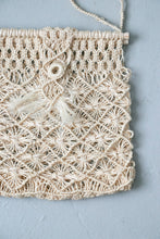 Load image into Gallery viewer, 1970s Tote Bag Macrame Crochet Hippie Boho Purse