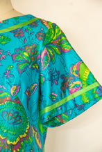 Load image into Gallery viewer, 1960s Dress Printed Cotton Shift M