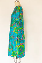 Load image into Gallery viewer, 1960s Dress Printed Cotton Shift M