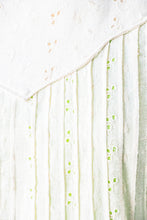 Load image into Gallery viewer, 1970s Maxi Dress Green Eyelet Lace M