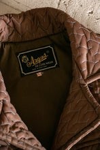 Load image into Gallery viewer, 1960s Coat Quilted Brown Jacket S/M