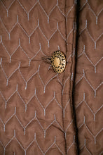 Load image into Gallery viewer, 1960s Coat Quilted Brown Jacket S/M