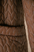 Load image into Gallery viewer, 1960s Coat Quilted Brown Jacket S/M