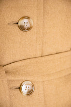 Load image into Gallery viewer, 1970s Pea Coat Camel Hair Wool
