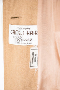 1970s Pea Coat Camel Hair Wool