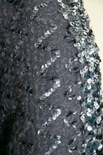 Load image into Gallery viewer, 1970s Lilli Diamond Cardigan Sequin Mohair Sweater L