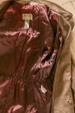 Load image into Gallery viewer, 1980s Coat Suede Leather Taupe S