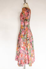 Load image into Gallery viewer, 1980s Dress Filipina Poof Sleeve Cotton S