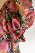 Load image into Gallery viewer, 1980s Dress Filipina Poof Sleeve Cotton S