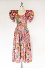 Load image into Gallery viewer, 1980s Dress Filipina Poof Sleeve Cotton S