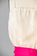 Load image into Gallery viewer, 1970s Dress Tablecloth Lace XS S