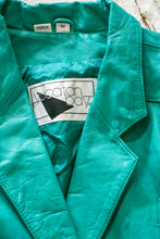 Load image into Gallery viewer, 1980s Leather Jacket Cropped Fitted S