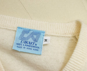 1970s Sweater Vest Wool Knit S