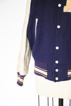 Load image into Gallery viewer, 1950s Letterman Jacket Wool Leather M
