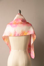 Load image into Gallery viewer, 1970s Silk Scarf Burmel Marble Pink Deadstock