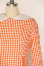 Load image into Gallery viewer, 1970s Dress Gingham Maxi Gown Peasant Prairie M
