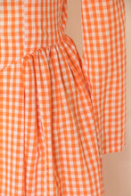 Load image into Gallery viewer, 1970s Dress Gingham Maxi Gown Peasant Prairie M