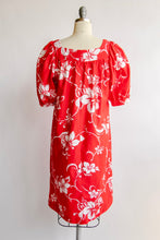 Load image into Gallery viewer, 1970s Dress Cotton Maxi Hawaiian Shift M