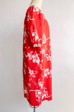 Load image into Gallery viewer, 1970s Dress Cotton Maxi Hawaiian Shift M