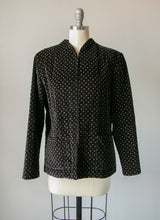 Load image into Gallery viewer, 1970s Velvet Jacket Patterned Blazer M