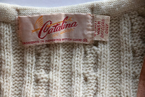 1960s Sweater Vest Catalina Suede + Knit Medium