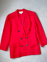 Load image into Gallery viewer, C D Blazer 1990s Red Suit Jacket M